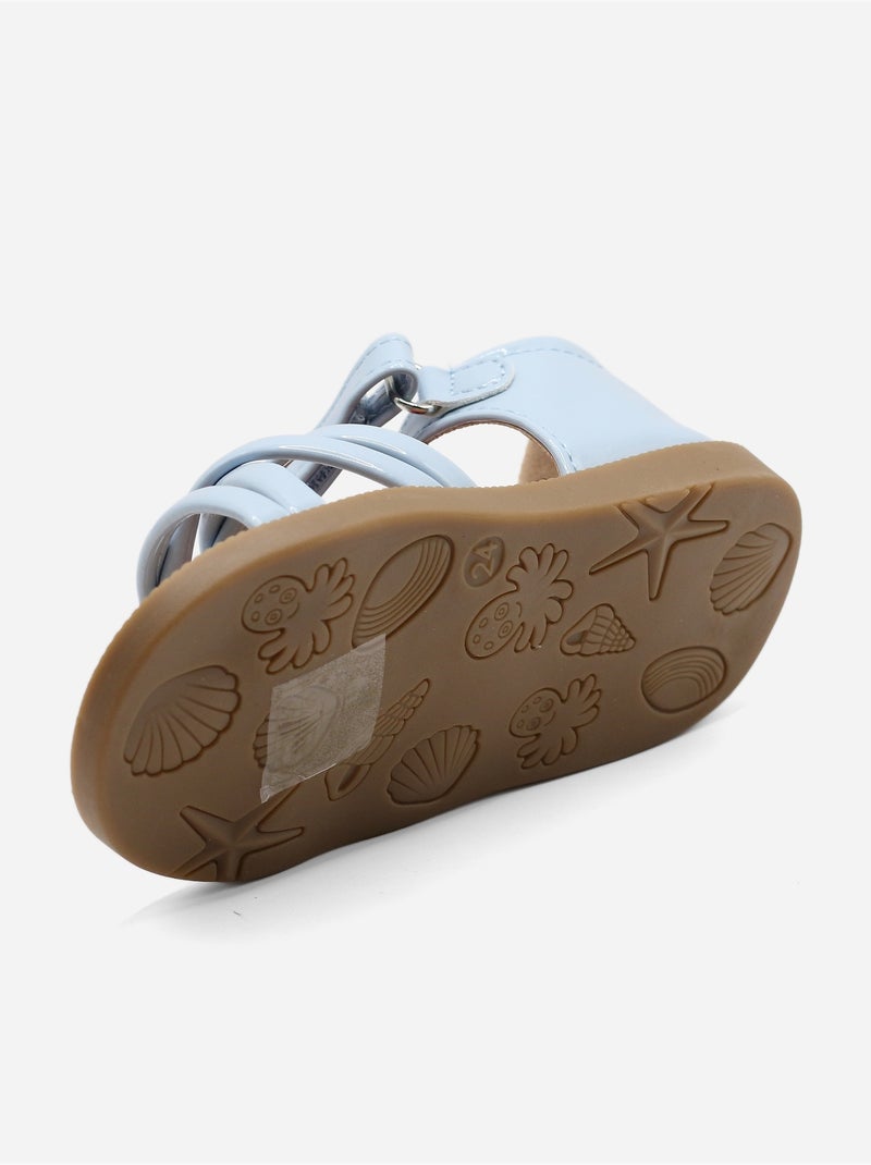 Sandali con chiusura a velcro Blu chiaro - Kiabi