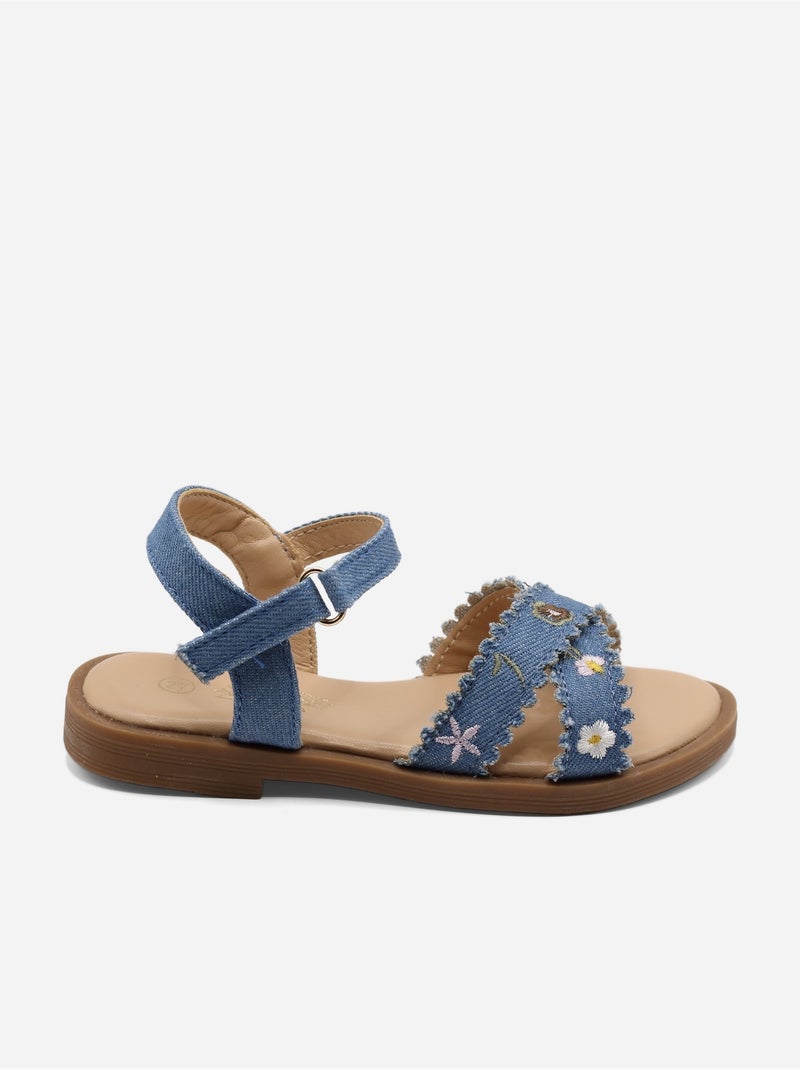 Sandali con chiusura a velcro Blu - Kiabi
