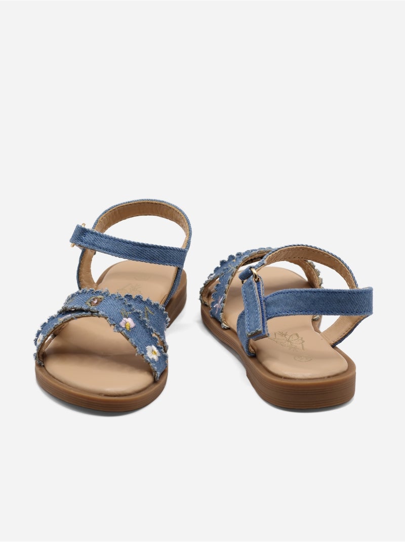 Sandali con chiusura a velcro Blu - Kiabi
