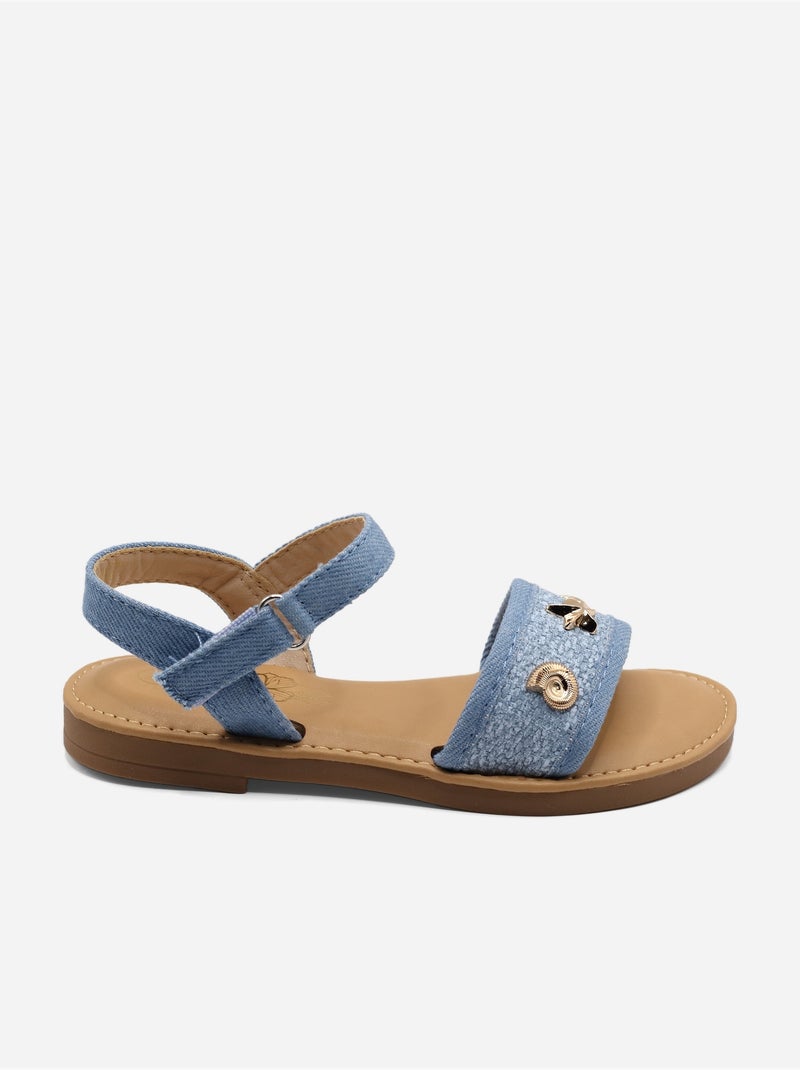 Sandali con chiusura a velcro Blu - Kiabi