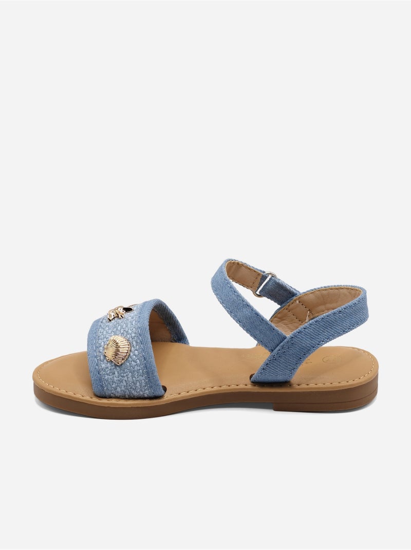 Sandali con chiusura a velcro Blu - Kiabi
