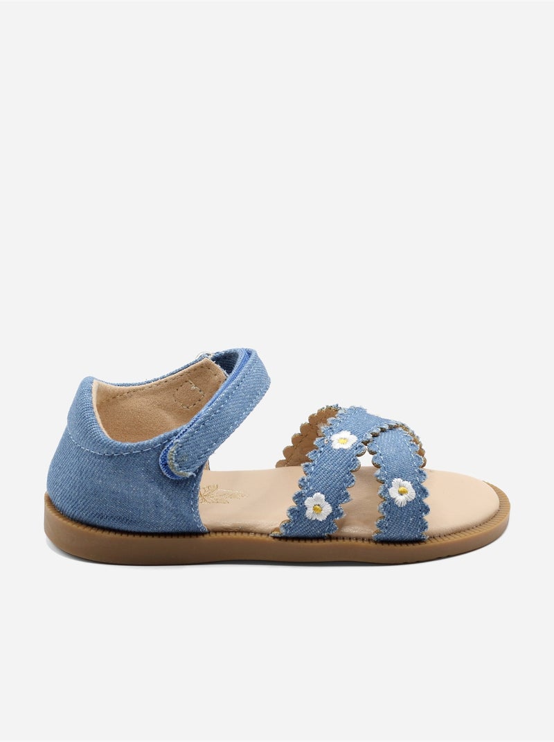 Sandali con chiusura a velcro Blu - Kiabi