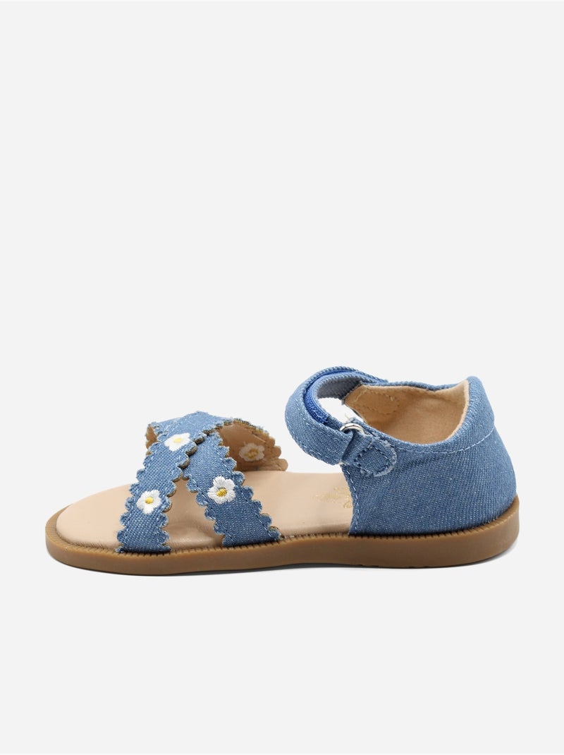 Sandali con chiusura a velcro Blu - Kiabi