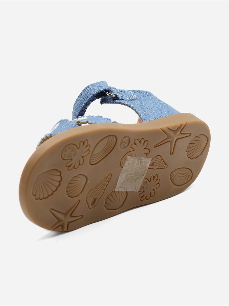 Sandali con chiusura a velcro Blu - Kiabi