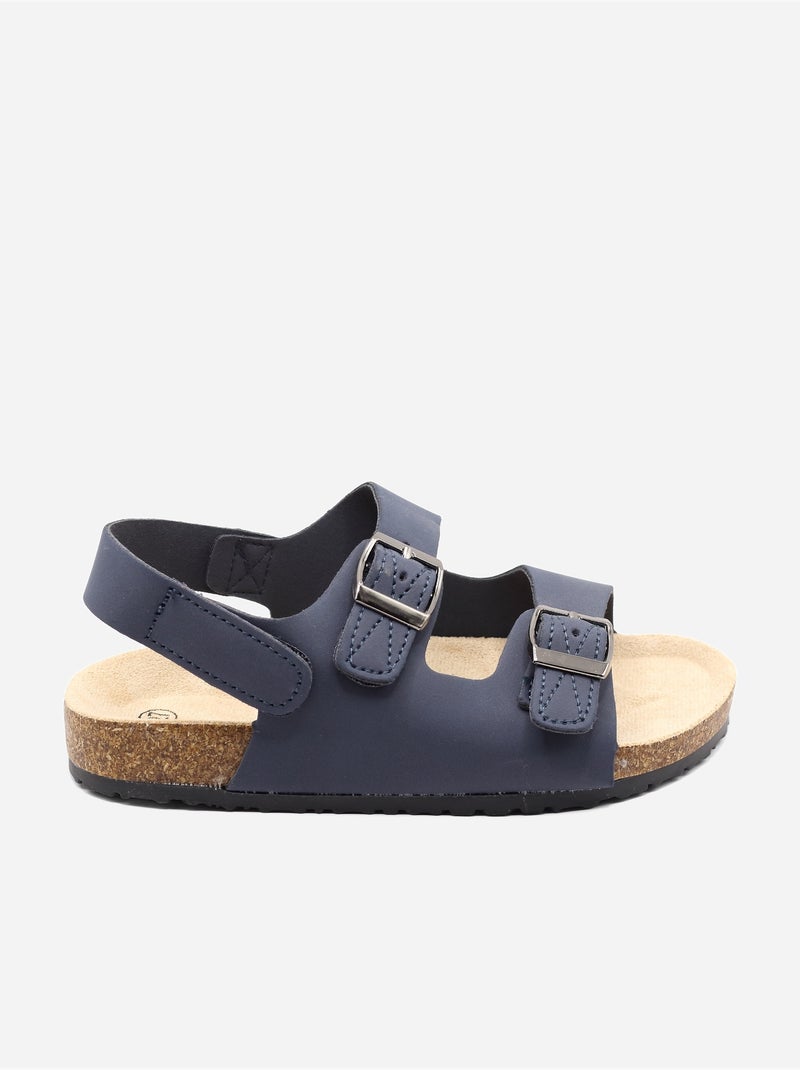 Sandali con chiusura a velcro Blu scuro - Kiabi
