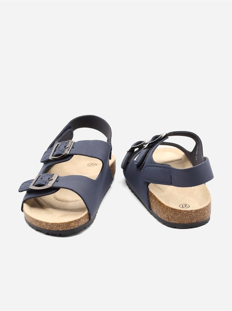 Sandali con chiusura a velcro Blu scuro - Kiabi