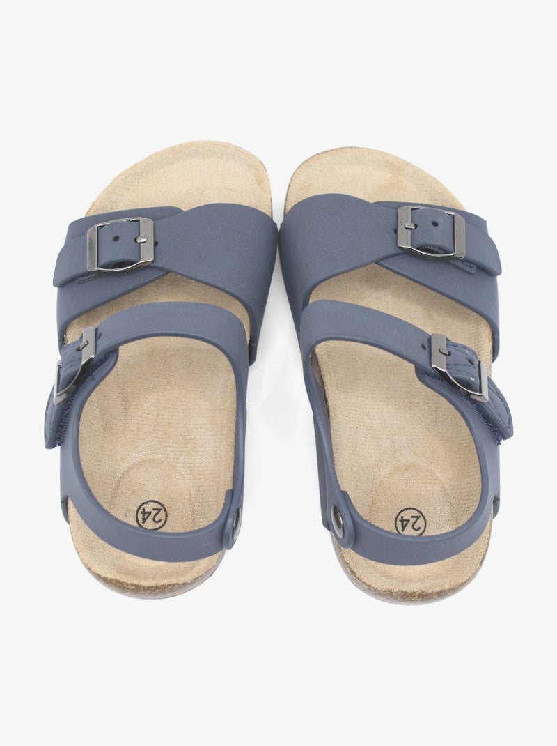 Sandali con chiusura a velcro Blu scuro - Kiabi