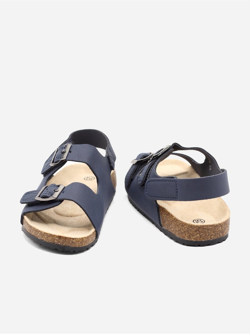 Sandali con chiusura a velcro Blu scuro - Kiabi