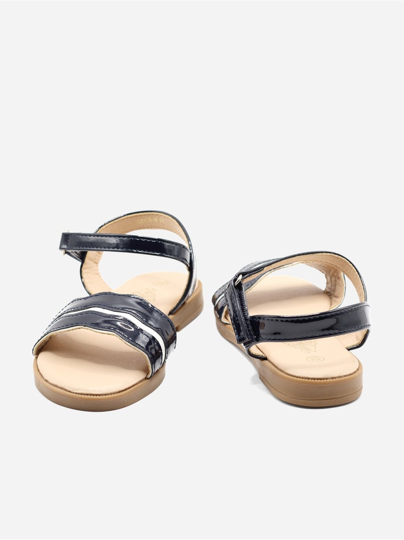 Sandali con chiusura a velcro Blu scuro - Kiabi