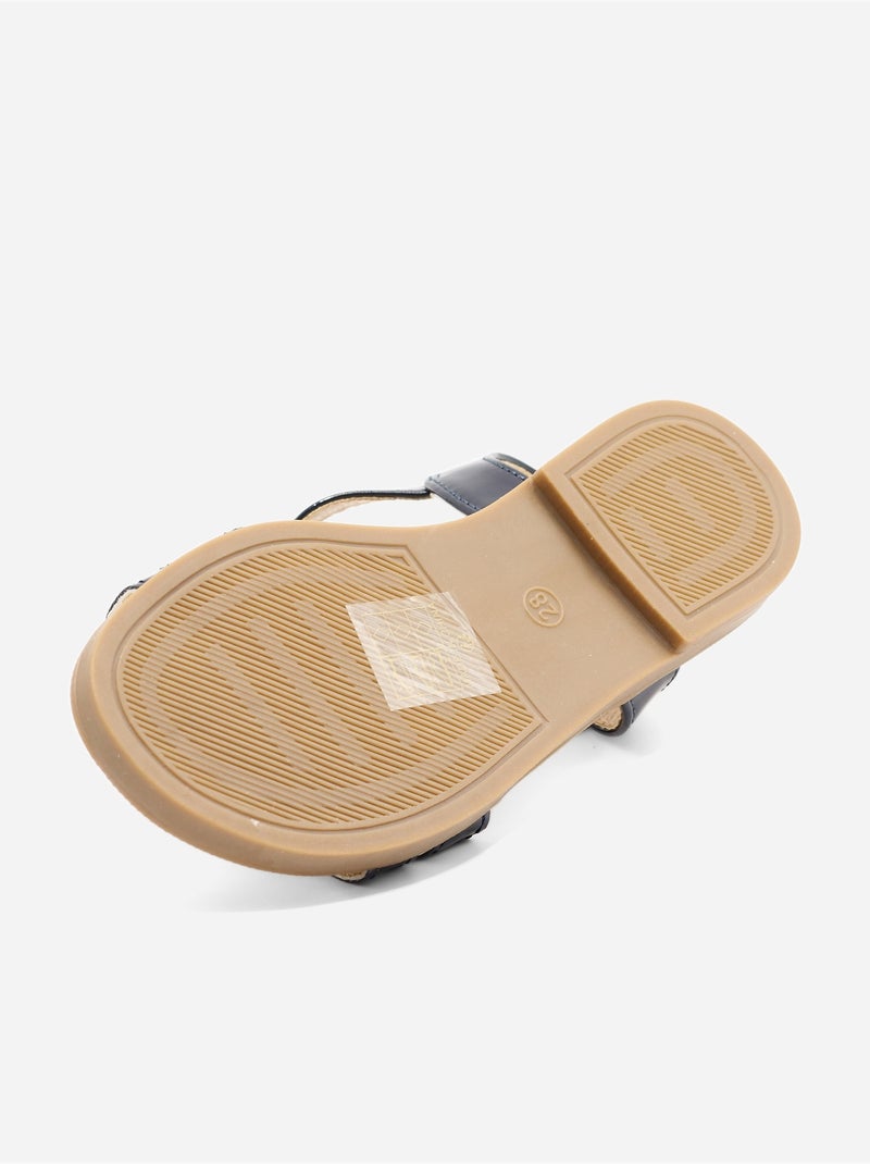 Sandali con chiusura a velcro Blu scuro - Kiabi