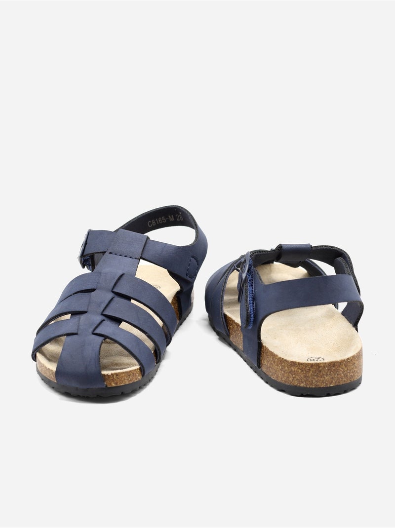 Sandali con chiusura a velcro Blu scuro - Kiabi