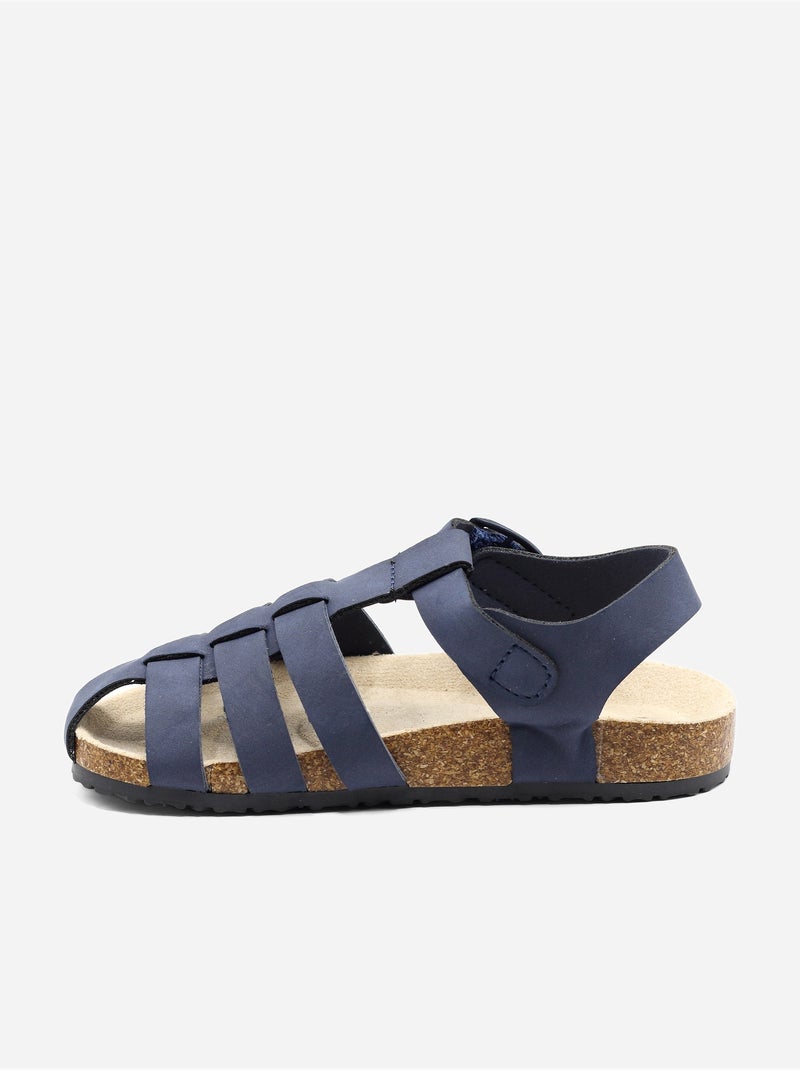 Sandali con chiusura a velcro Blu scuro - Kiabi