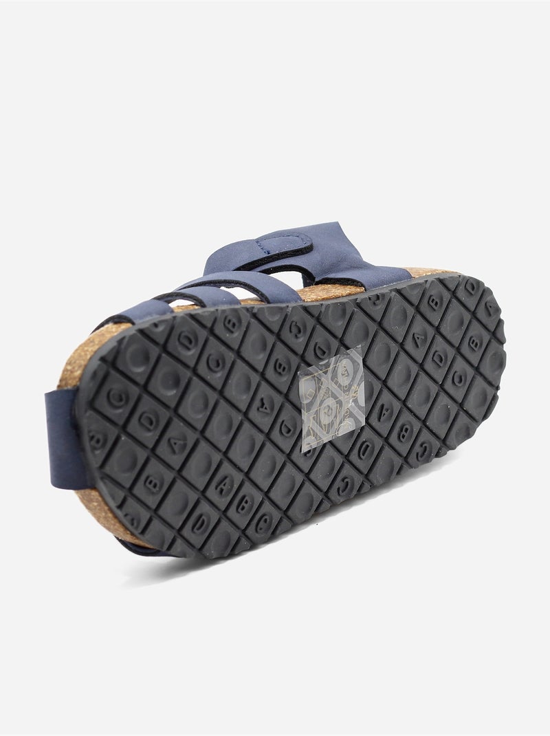 Sandali con chiusura a velcro Blu scuro - Kiabi