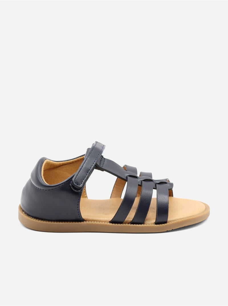 Sandali con chiusura a velcro Blu scuro - Kiabi