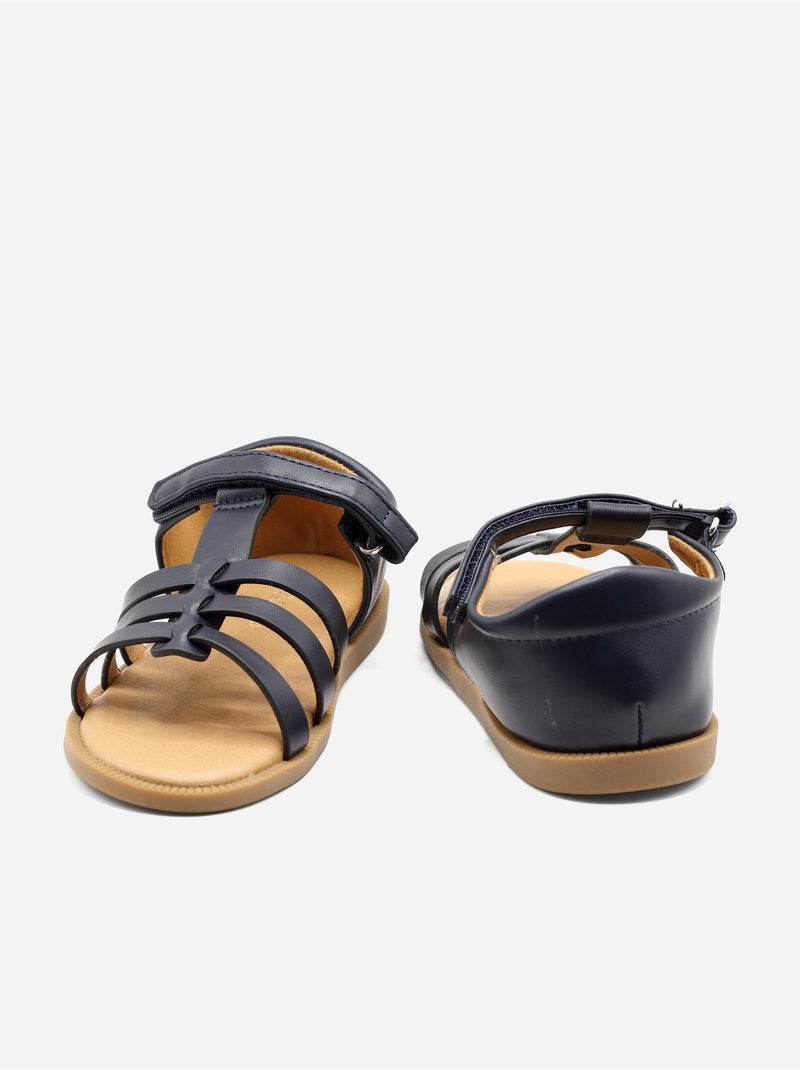 Sandali con chiusura a velcro Blu scuro - Kiabi