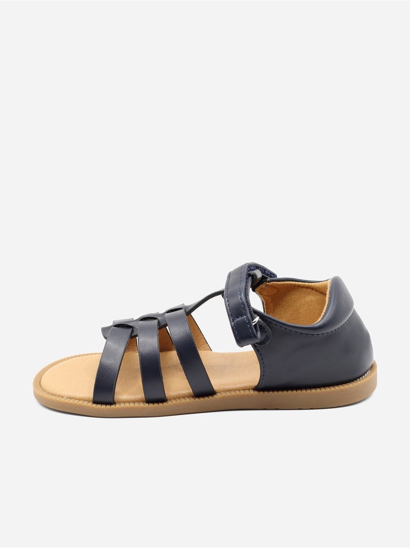 Sandali con chiusura a velcro Blu scuro - Kiabi