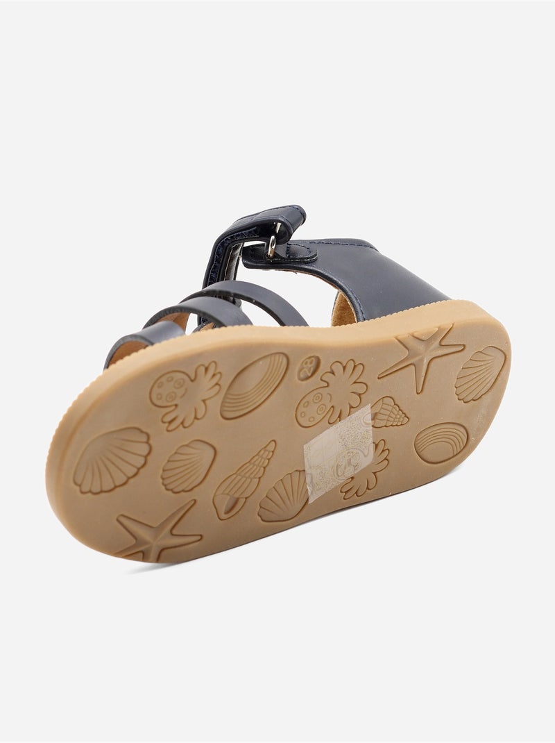 Sandali con chiusura a velcro Blu scuro - Kiabi