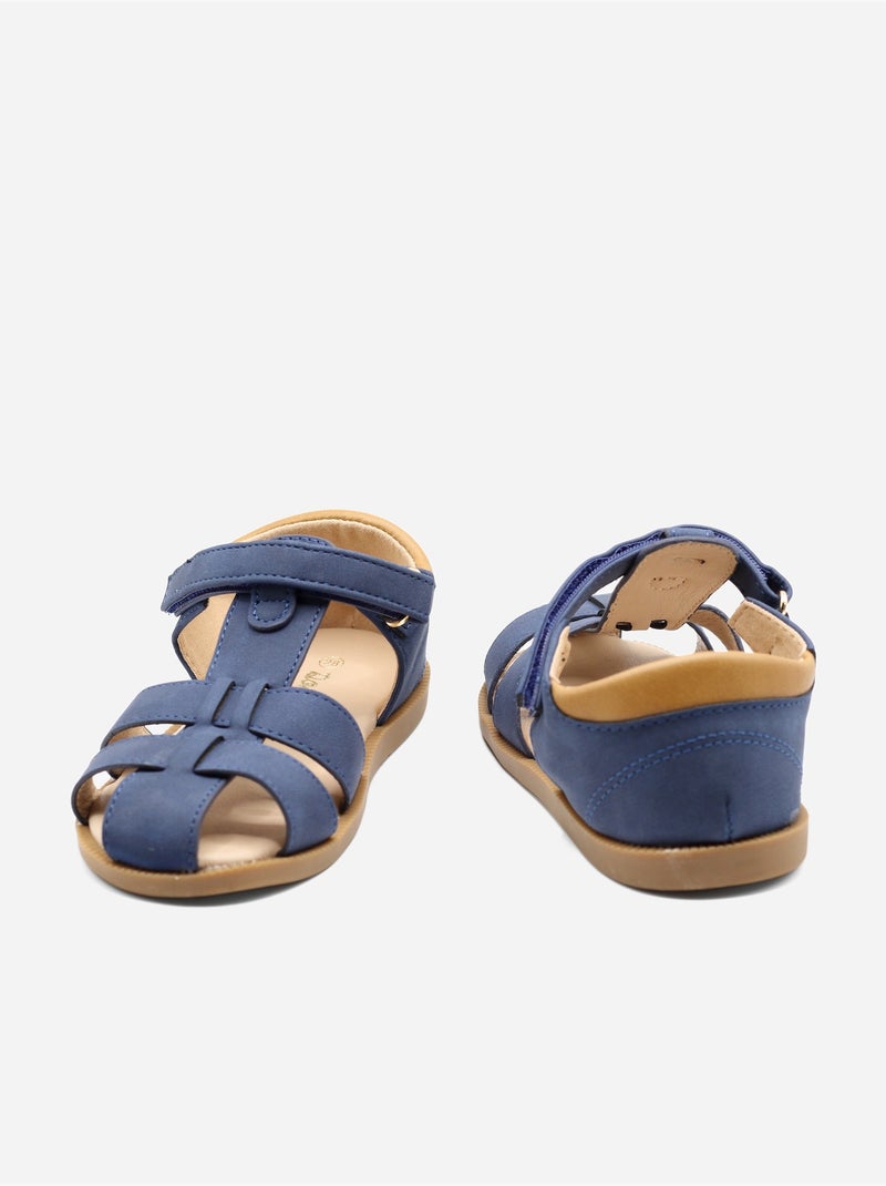Sandali con chiusura a velcro Blu scuro - Kiabi