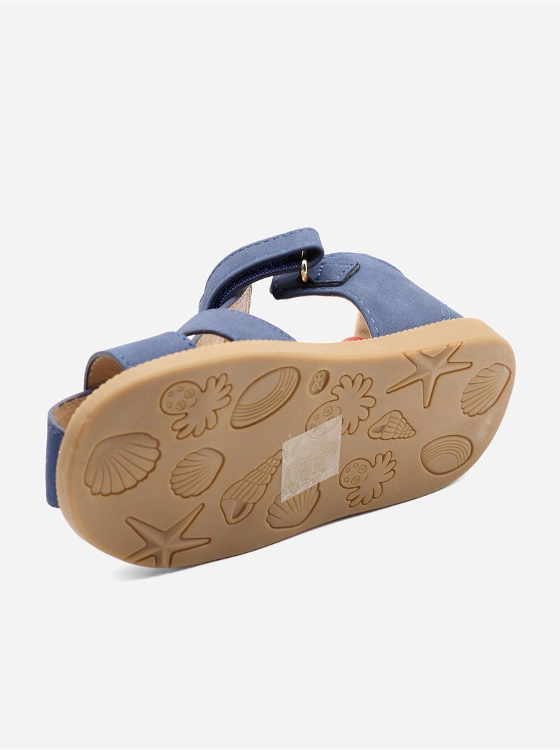 Sandali con chiusura a velcro Blu scuro - Kiabi