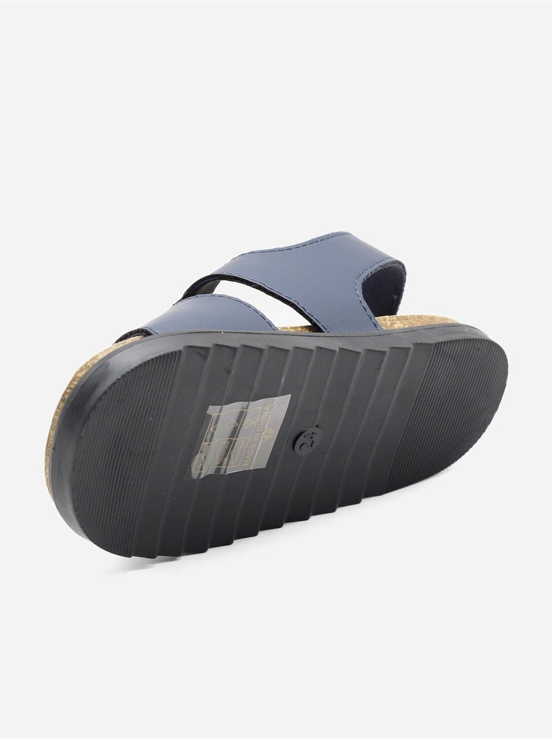 Sandali con chiusura a velcro Blu scuro - Kiabi