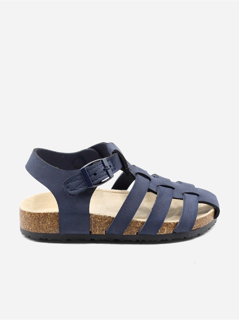 Sandali con chiusura a velcro Blu scuro - Kiabi