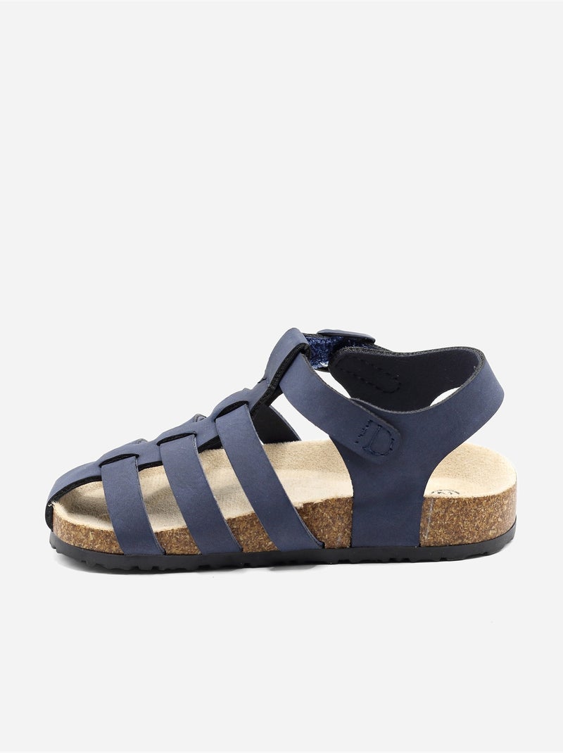 Sandali con chiusura a velcro Blu scuro - Kiabi