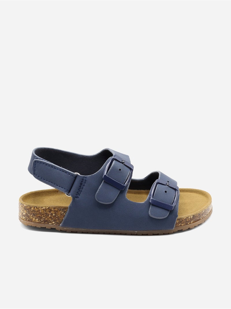 Sandali con chiusura a velcro Blu scuro - Kiabi