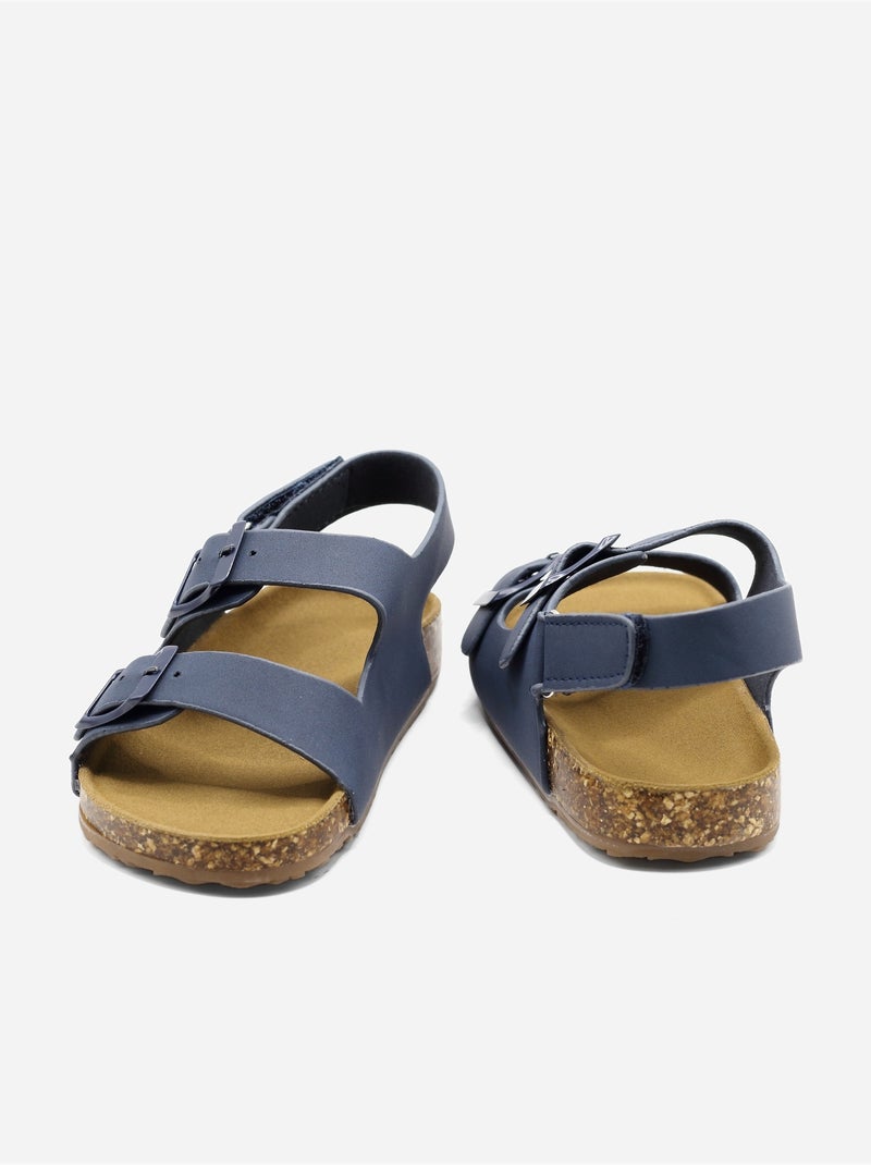 Sandali con chiusura a velcro Blu scuro - Kiabi