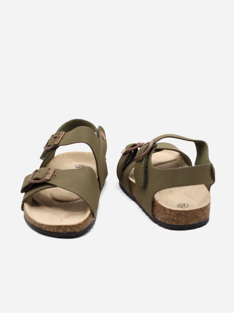 Sandali con chiusura a velcro Cachi - Kiabi
