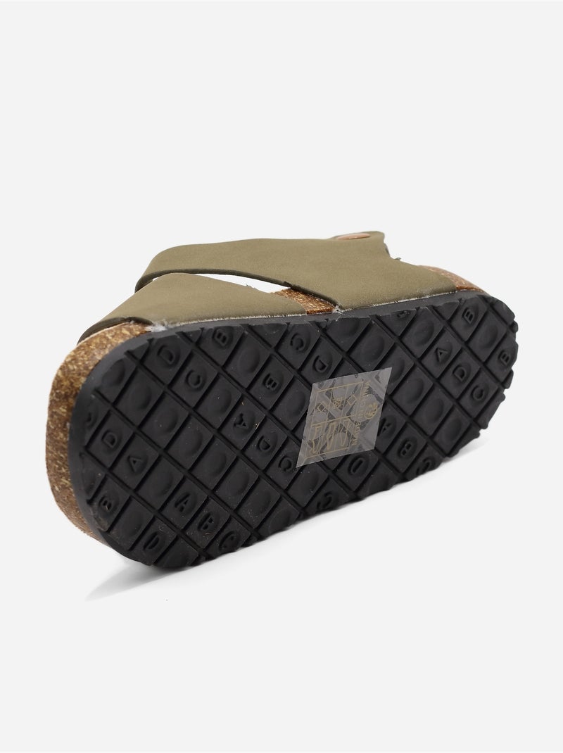 Sandali con chiusura a velcro Cachi - Kiabi