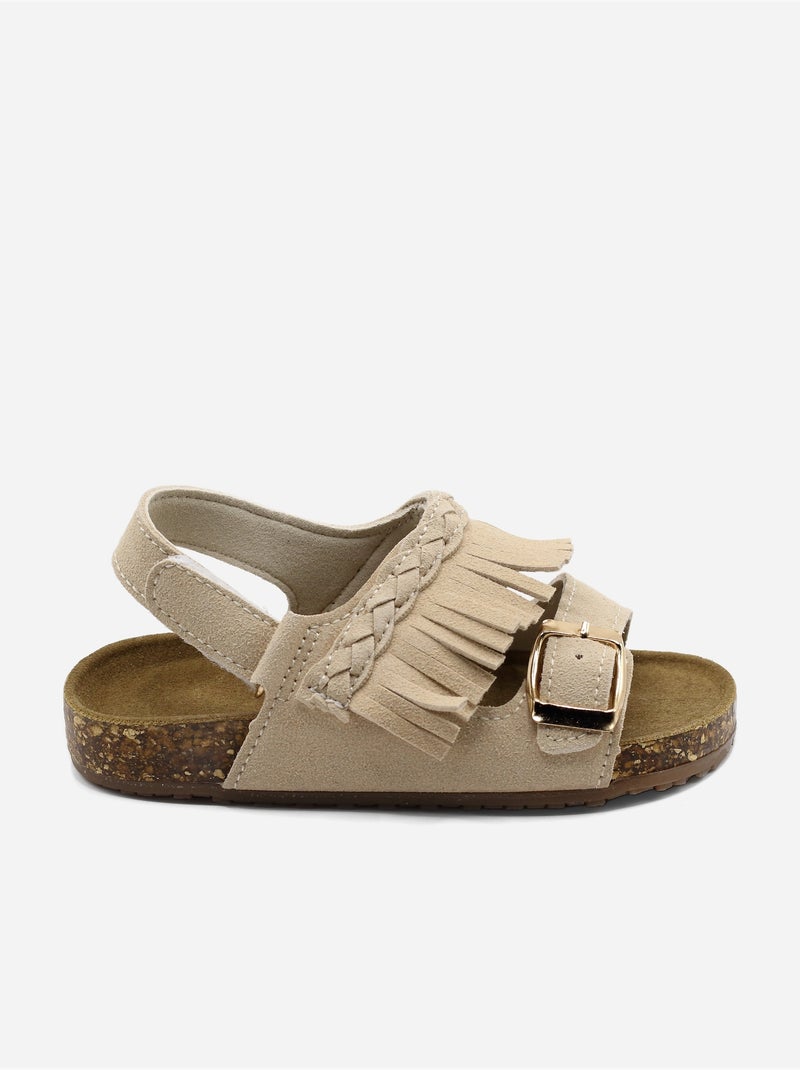 Sandali con chiusura a velcro Crema - Kiabi