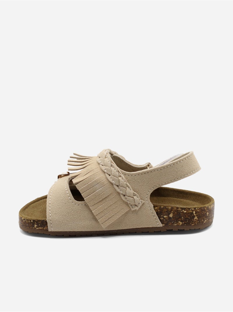 Sandali con chiusura a velcro Crema - Kiabi