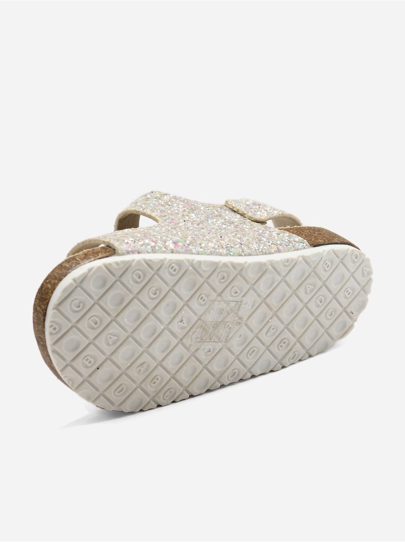 Sandali con chiusura a velcro Dorato/Oro - Kiabi