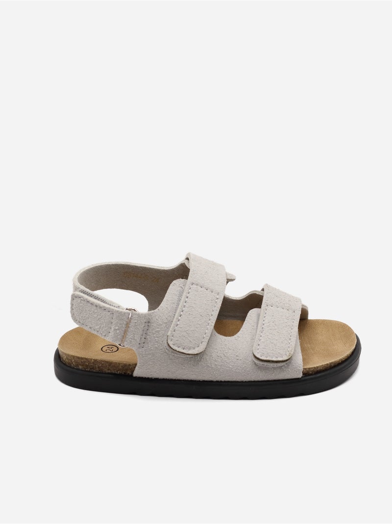 Sandali con chiusura a velcro Grigio - Kiabi