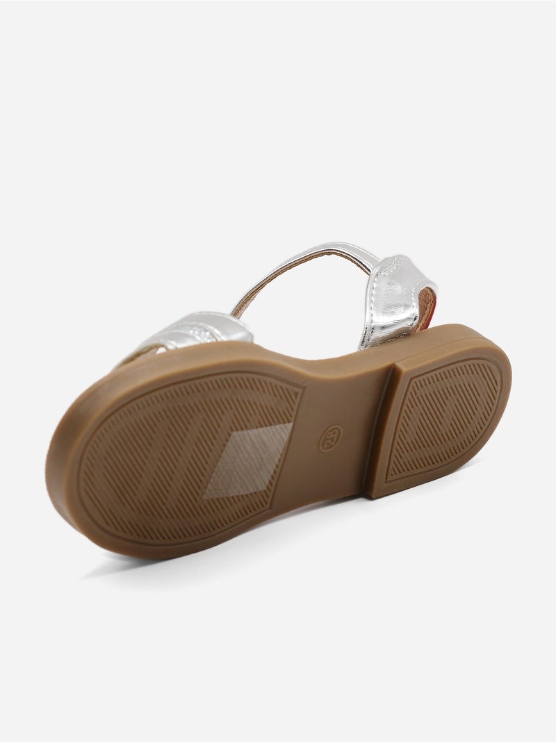 Sandali con chiusura a velcro Grigio - Kiabi