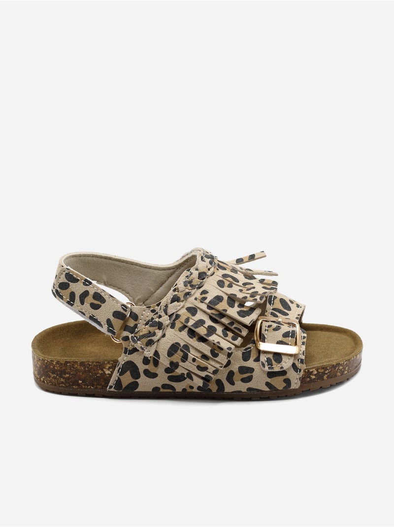 Sandali con chiusura a velcro Marrone avana - Kiabi