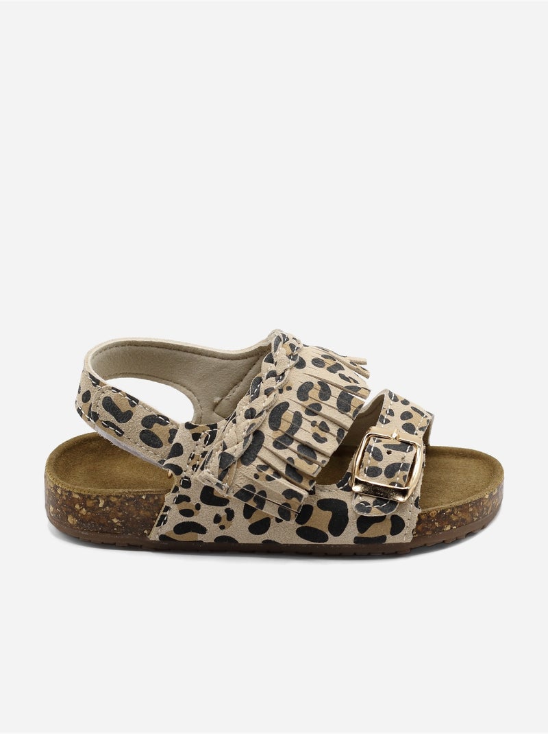 Sandali con chiusura a velcro Marrone avana - Kiabi