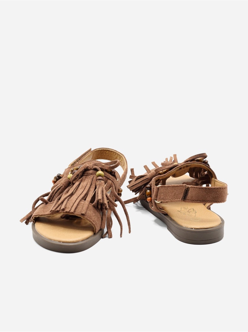 Sandali con chiusura a velcro Marrone - Kiabi