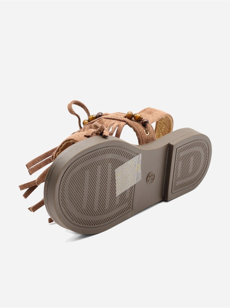 Sandali con chiusura a velcro Marrone - Kiabi