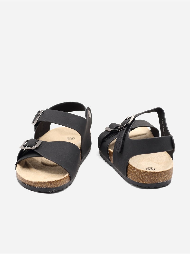 Sandali con chiusura a velcro Nero - Kiabi