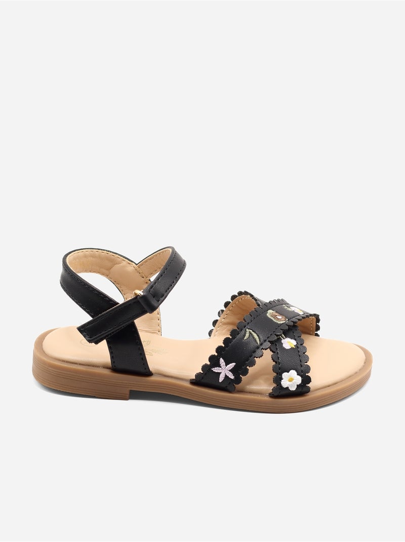 Sandali con chiusura a velcro Nero - Kiabi