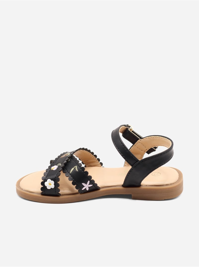 Sandali con chiusura a velcro Nero - Kiabi