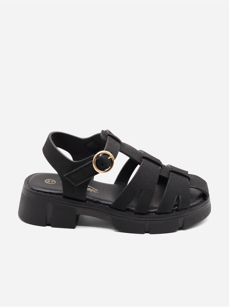 Sandali con chiusura a velcro Nero - Kiabi