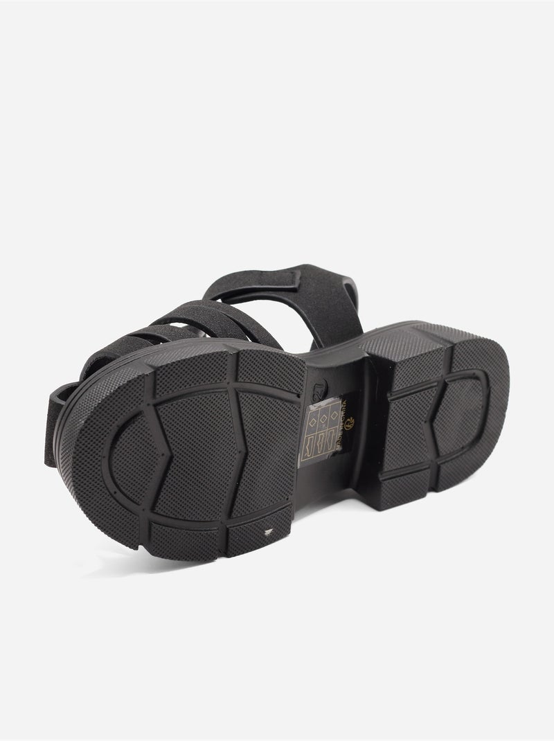Sandali con chiusura a velcro Nero - Kiabi