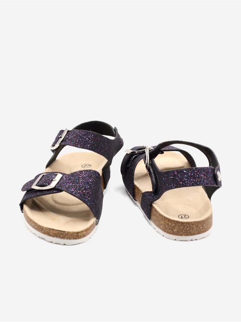 Sandali con chiusura a velcro Nero - Kiabi
