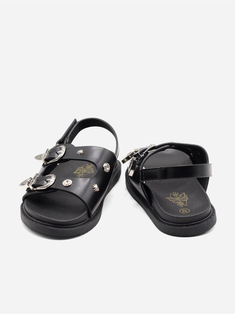 Sandali con chiusura a velcro Nero - Kiabi