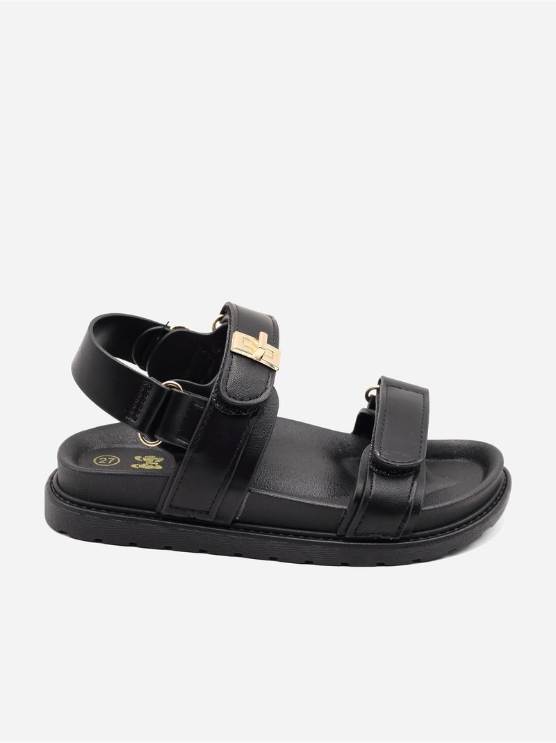Sandali con chiusura a velcro Nero - Kiabi