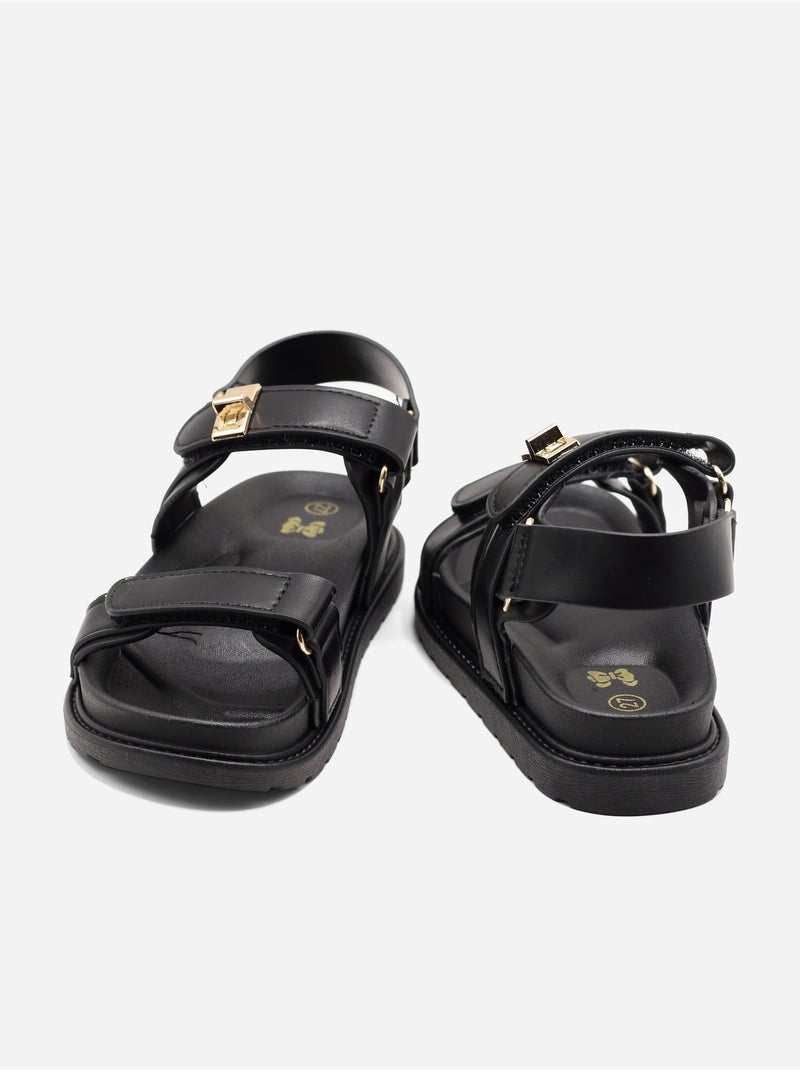 Sandali con chiusura a velcro Nero - Kiabi