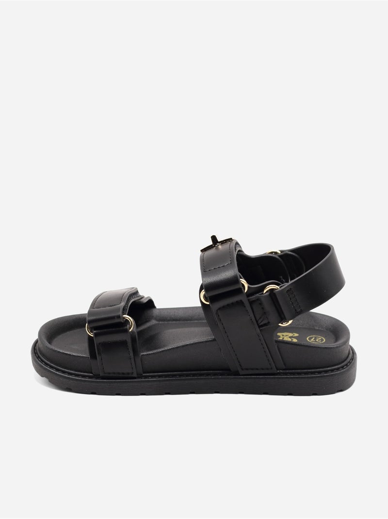 Sandali con chiusura a velcro Nero - Kiabi
