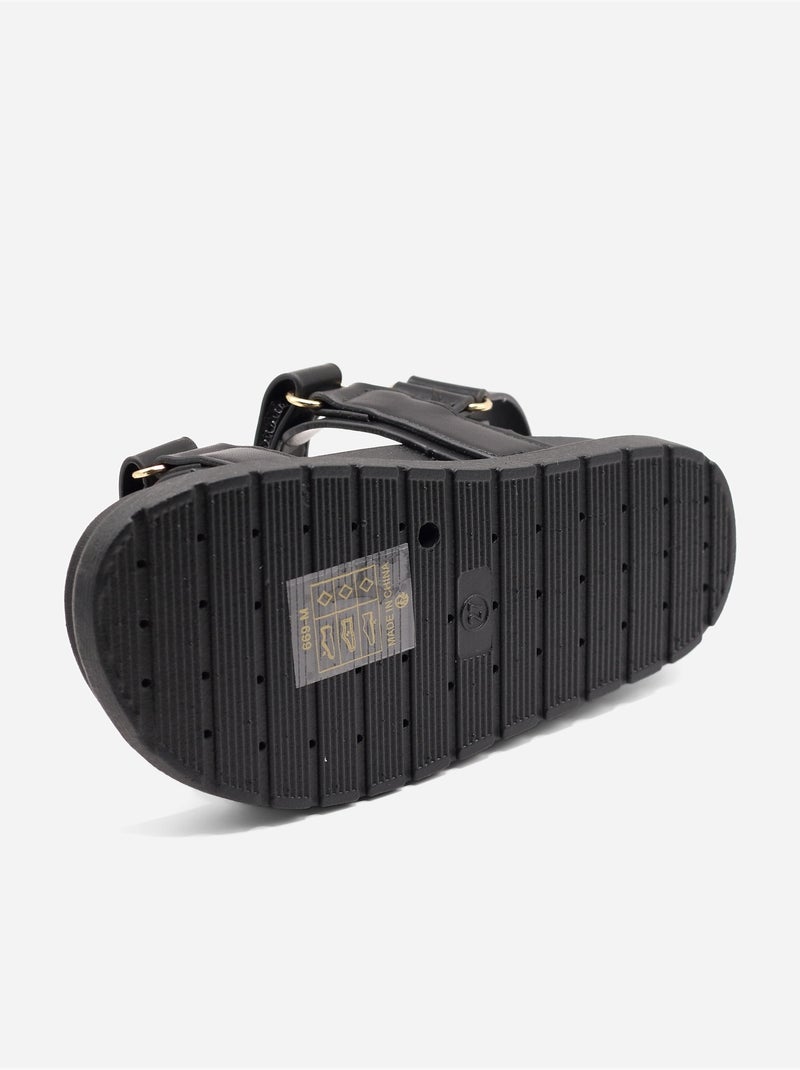 Sandali con chiusura a velcro Nero - Kiabi